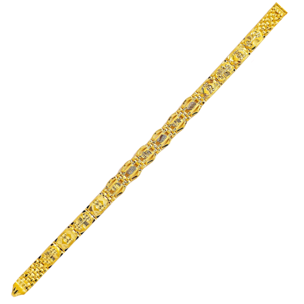 Buy quality Men's Fancy Handmade 22k Gold Bracelet in Rajkot