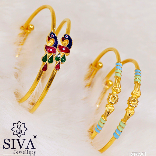 Dazzling Baby Bangles 3.990gm 4.170gm