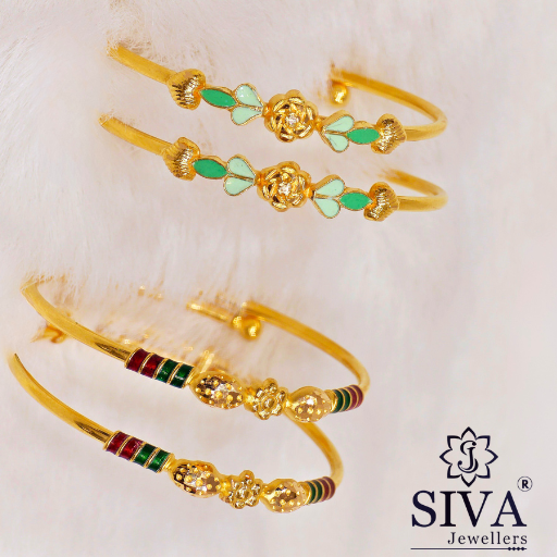 Dazzling Baby Bangles 4.350gm 4,240gm (2)