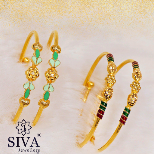 Dazzling Baby Bangles 4.350gm 4,240gm