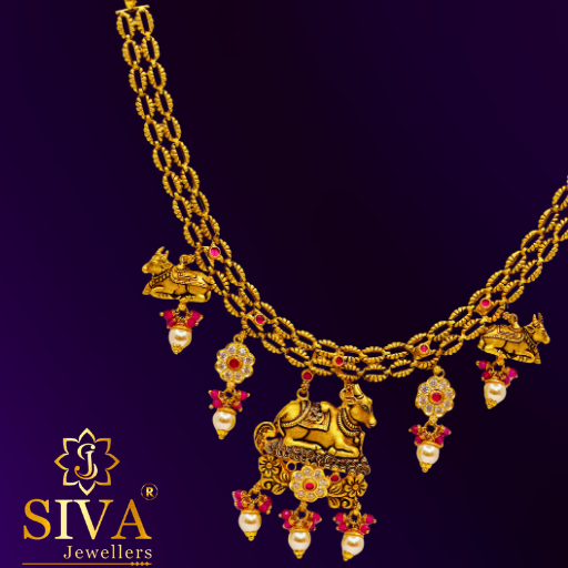 Subhamangala Ef Antique necklace _22.910gm (2)