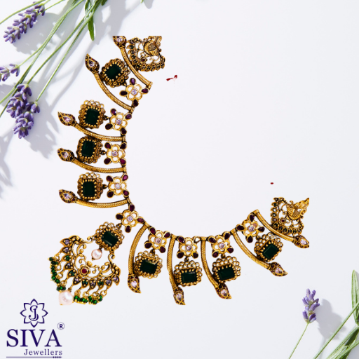 subhamala Angantque Necklace 74.790gram